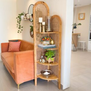 Aesthetic craft Corner cane shelf