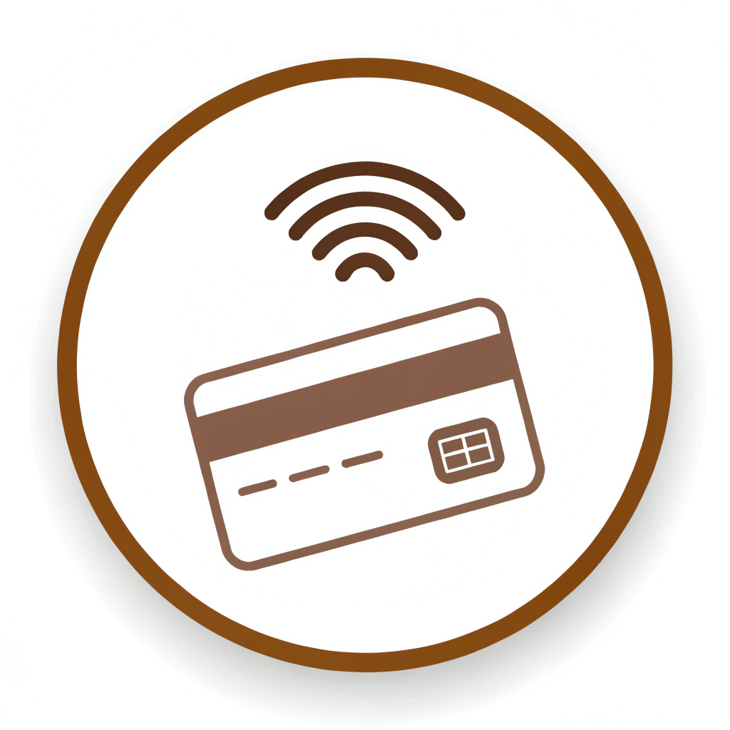 Aesthetic craft safe payment icon