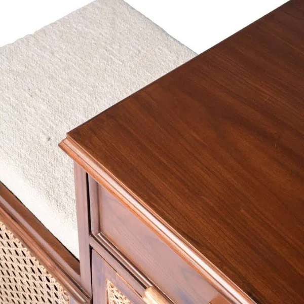 Wooden Cane Cabinet Aesthetic craft