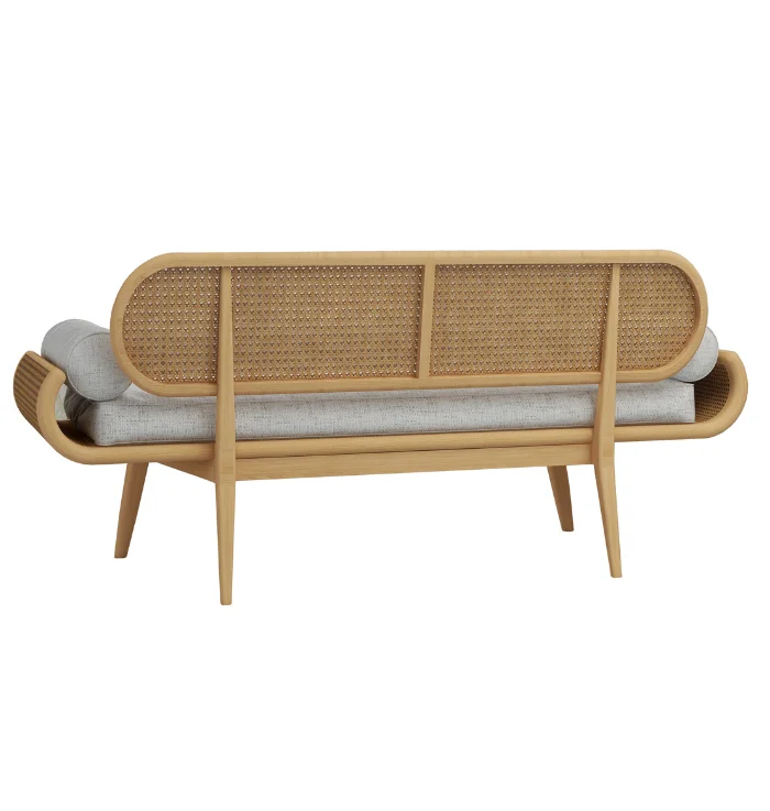 2 Seater Cane Bench in Sheesham Wood Aesthetic craft