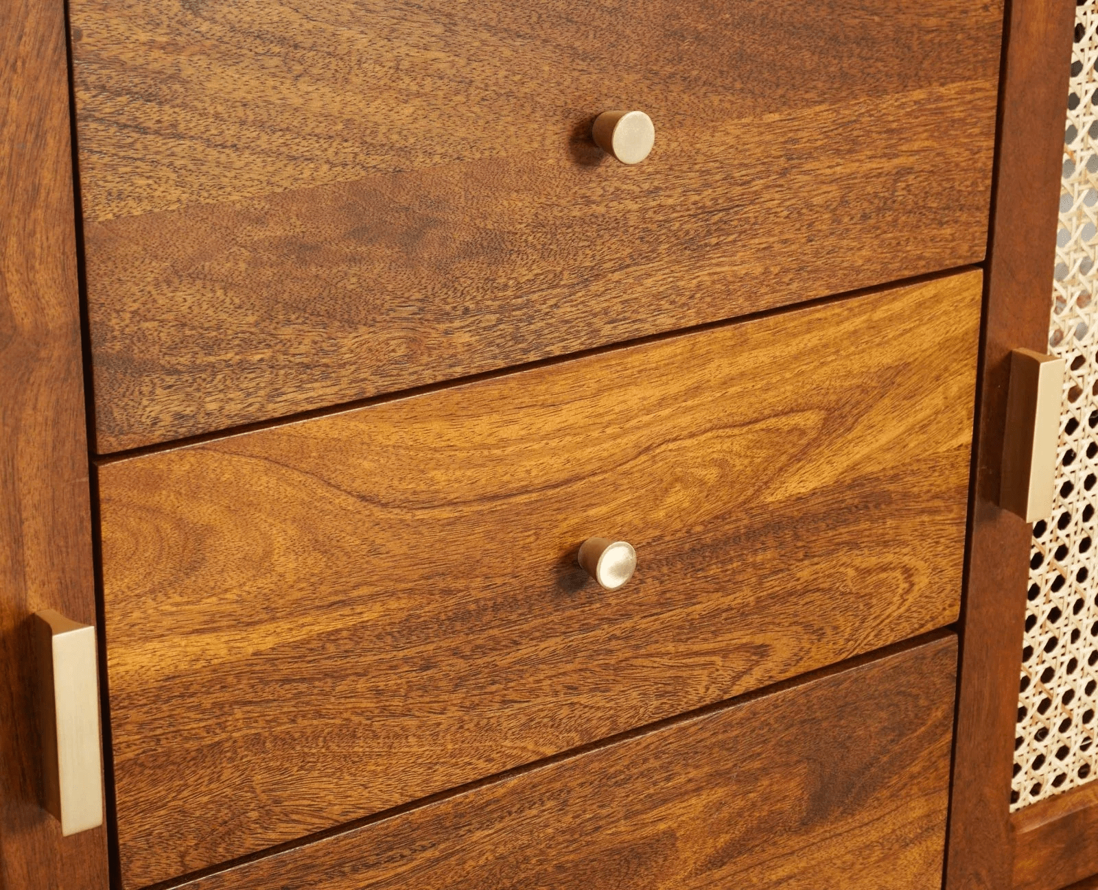 Sideboard with 2 Doors & 3 Drawers Brown Aesthetic craft