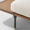 3 Seater Sofa | Mango Wood & Iron Legs | Comfortable Cotton Fabric Aesthetic craft