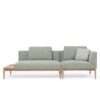 Aesthetic craft Embrace L Sectional Sofa | Wooden Frame L-Shaped Sofa with High-Density Foam Cushions