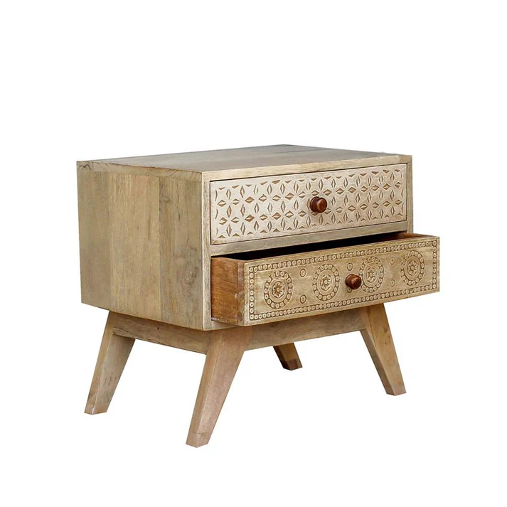 Solid Sheesham Wood Bedside Table | Compact & Stylish Nightstand Aesthetic craft Solid Sheesham Wood Bedside Table | Compact & Stylish Nightstand Aesthetic craft