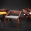 Brooklyn Chair | Solid Mango Wood Chair with Ergonomic Back Support Aesthetic craft