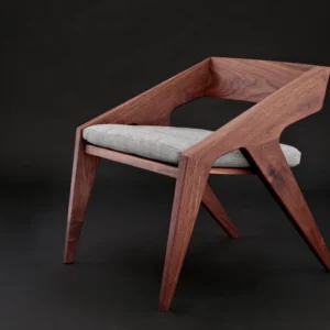 Brooklyn Chair | Solid Mango Wood Chair with Ergonomic Back Support Aesthetic craft