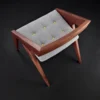 Brooklyn Chair | Solid Mango Wood Chair with Ergonomic Back Support Aesthetic craft