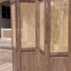 Aesthetic craft Cane Wooden Room Partition | Mango Wood & Cane Divider | Handcrafted Foldable Privacy Screen 4 Panel