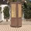 Aesthetic craft Cane Wooden Room Partition | Mango Wood & Cane Divider | Handcrafted Foldable Privacy Screen 4 Panel