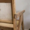 Pearl Arm Chair | Mango Wood Chair with Cane Rattan Seat & Vintage Design Aesthetic craft