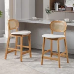 Counter Stool Solid Wood 25.5'' (Set of 2)