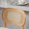 Set of two solid wood counter stools with backrest and contoured seats Aeatheticcraft