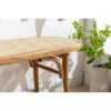 Cane Solid Wood Bench made with mango wood and cane detailing Aesthetic craft