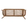 Cane Solid Wood Bench made with mango wood and cane detailing Aesthetic craft