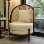 Curved Chair with Cane | Handcrafted Lounge Chair