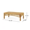 Outdoor mango wood and wicker lounge set with chairs, loveseat, table, and cushions Aesthetic craft