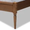 Solid mango wood cane bed frame available in brown and black colors Aesthetic craft