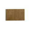 Wood and cane 6-person dining table set with upholstered chairs in light wood finish Aestheticcraft