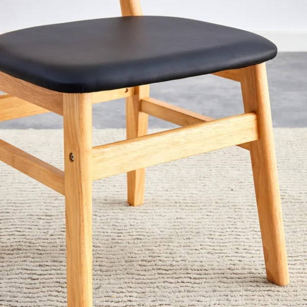 Ancient style mango wood dining set with cane‑leg table and matching chairs Aestheticcraft