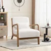 Aesthetic craft Century Accent Chair with matching pillow – modern design in four color options.