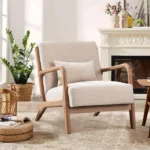 Century Accent Chair with Pillow – Modern Lounge Chair