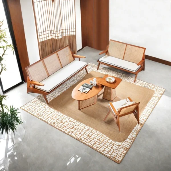 rattan-solid-wood-office-lounge-sofa-set Aesthetic craft