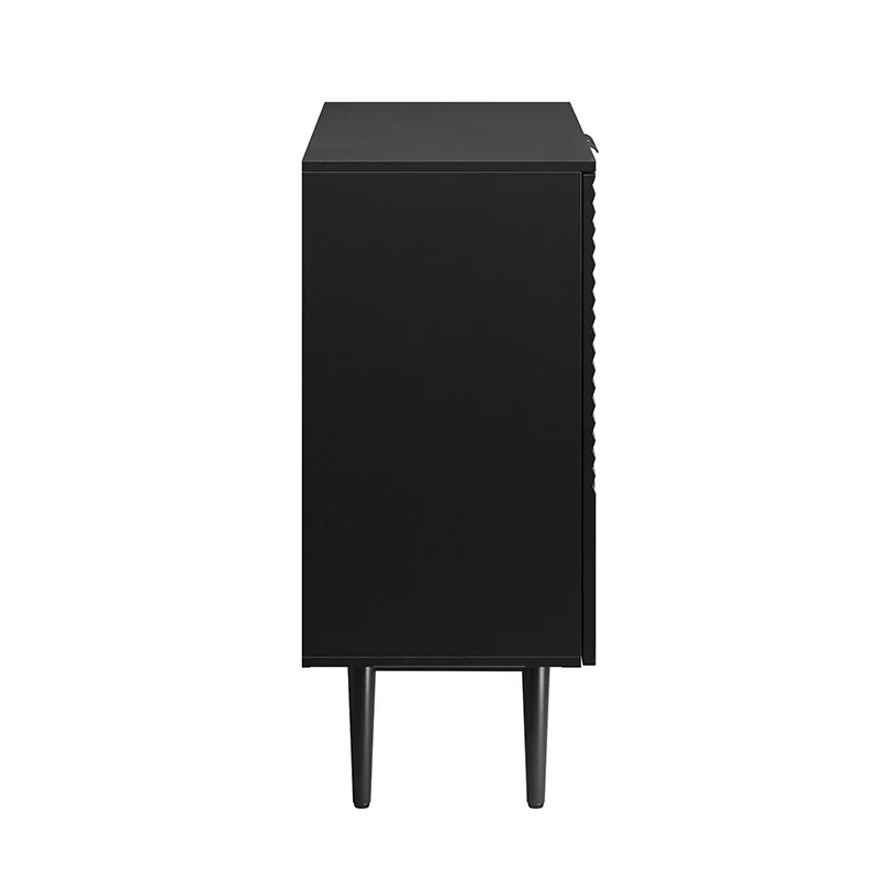 Aesthetic craft Tall 2-door accent cabinet in mango wood and MDF with elevated legs, available in black, grey, and white. Aesthetic craft Tall 2-door accent cabinet in mango wood and MDF with elevated legs, available in black, grey, and white.