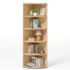 corner shelf bookcase with wall hooks for safe, stable storage Aesthetic craft
