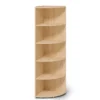 corner shelf bookcase with wall hooks for safe, stable storage Aesthetic craft