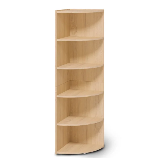 corner shelf bookcase with wall hooks for safe, stable storage Aesthetic craft