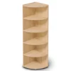 corner shelf bookcase with wall hooks for safe, stable storage Aesthetic craft