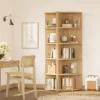corner shelf bookcase with wall hooks for safe, stable storage Aesthetic craft