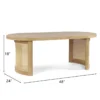 oval rattan coffee table for living room Aesthetic craft
