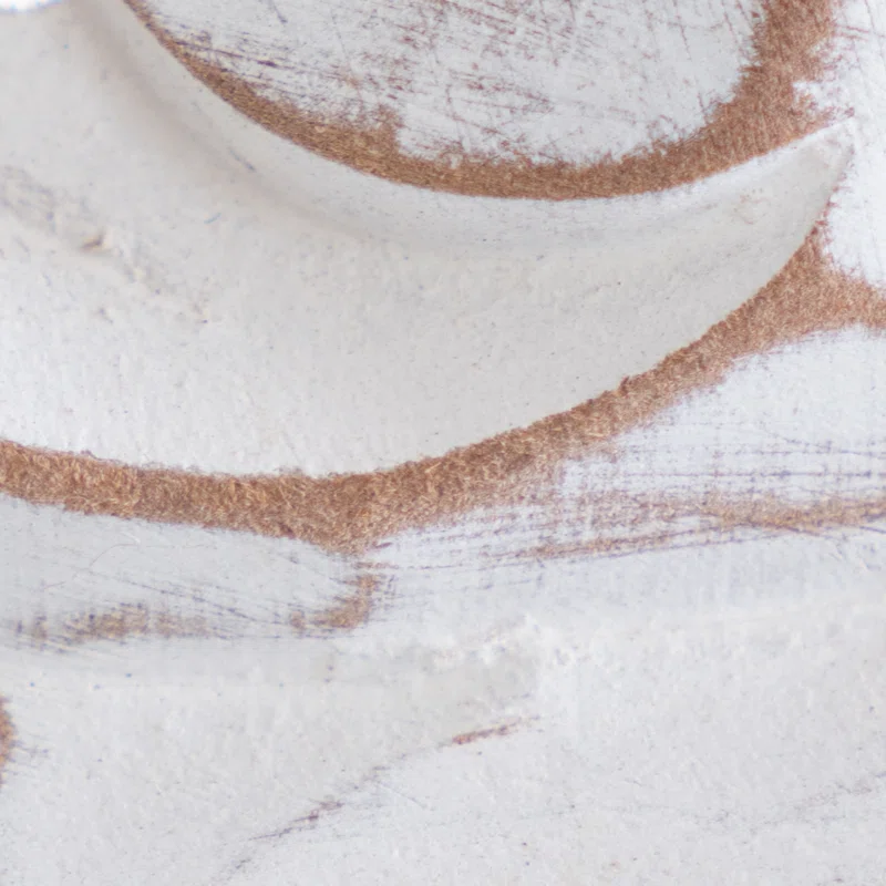 Handmade antique white wooden wall panel decor with floral carvings, 48 by 18 inches Aesthetic craft