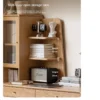 bookshelf desk combination, drawers, shelves, and glass cabinet Aesthetic craft