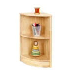 Kids Corner Shelf – 2-Tier Wooden Storage Organizer