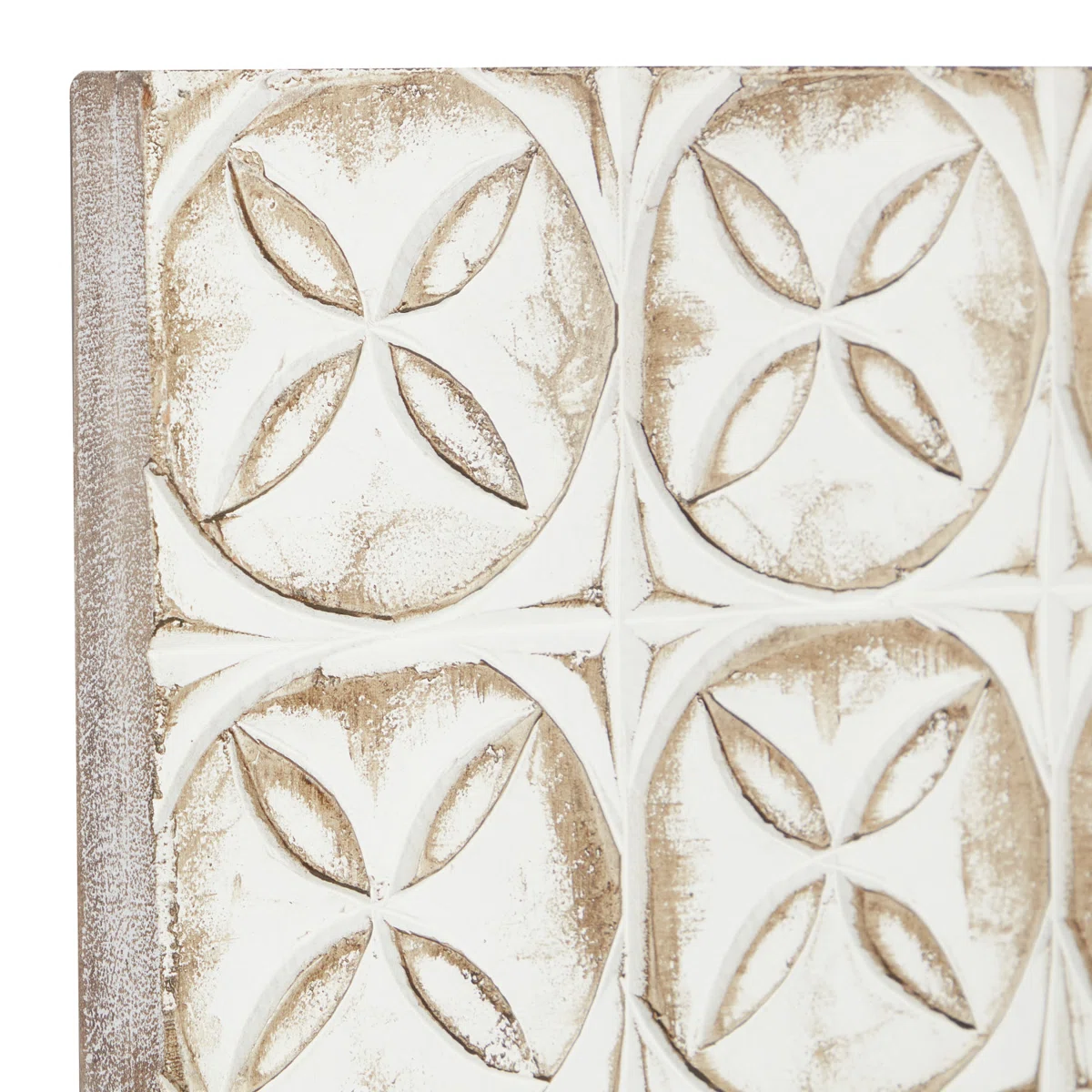 White carved wooden wall art set of 2 with geometric design, 16x48 inches each Aesthetic craft White carved wooden wall art set of 2 with geometric design, 16x48 inches each Aesthetic craft