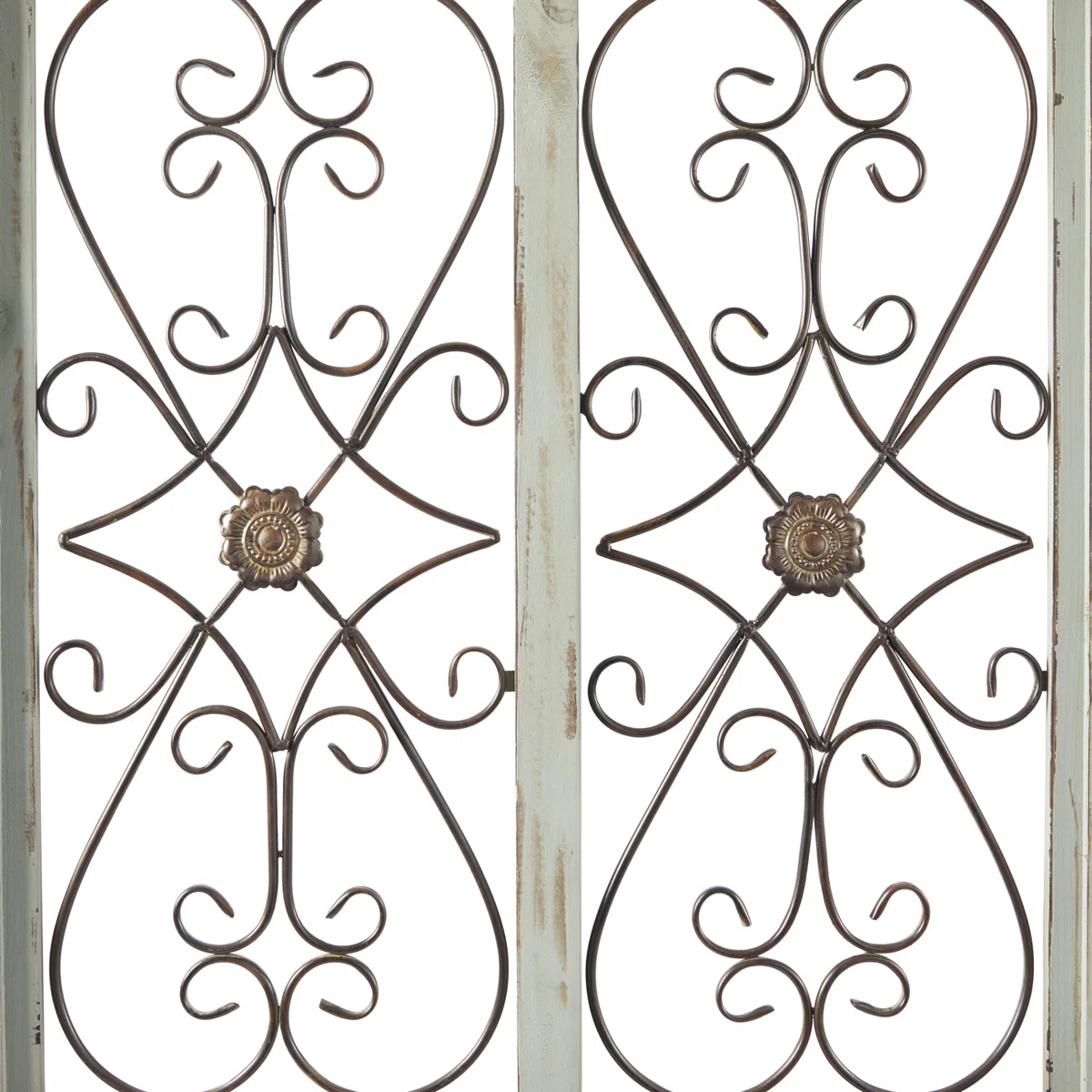 Arched wooden window frame wall decor in light blue with metal scrollwork, 45x28 inches, vintage farmhouse style Aesthetic craft Arched wooden window frame wall decor in light blue with metal scrollwork, 45x28 inches, vintage farmhouse style Aesthetic craft