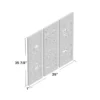 Set of 3 white carved wood wall panels with floral patterns, handmade solid wood decor Aesthetic craft