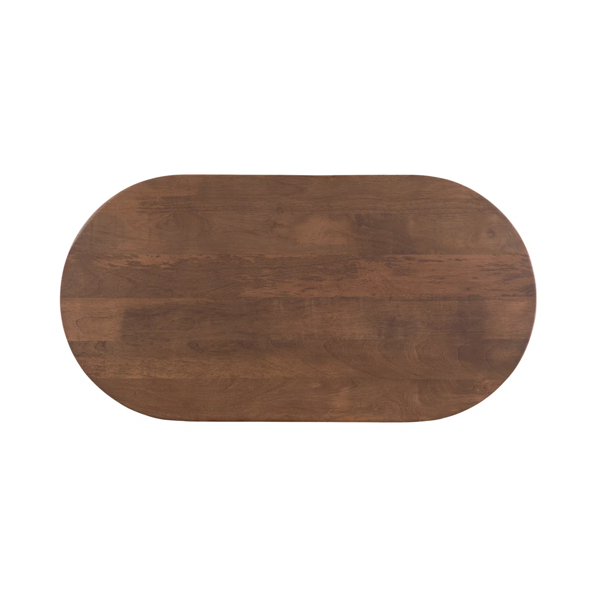 Oval coffee table with tapered legs – natural and brown Aesthetic craft