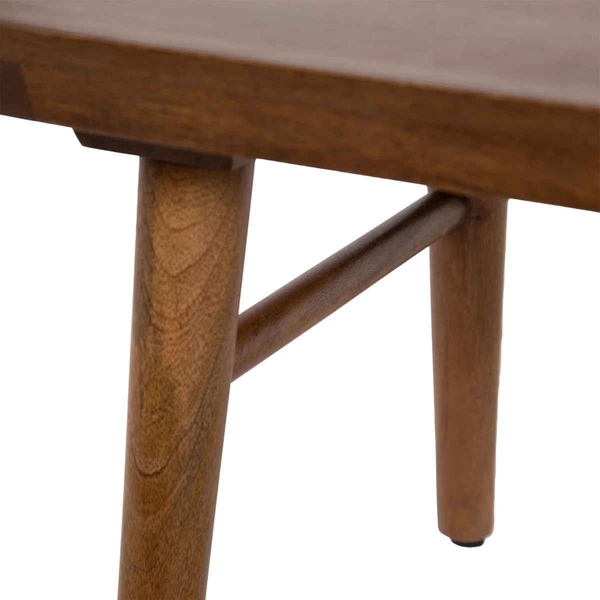 Oval coffee table with tapered legs – natural and brown Aesthetic craft