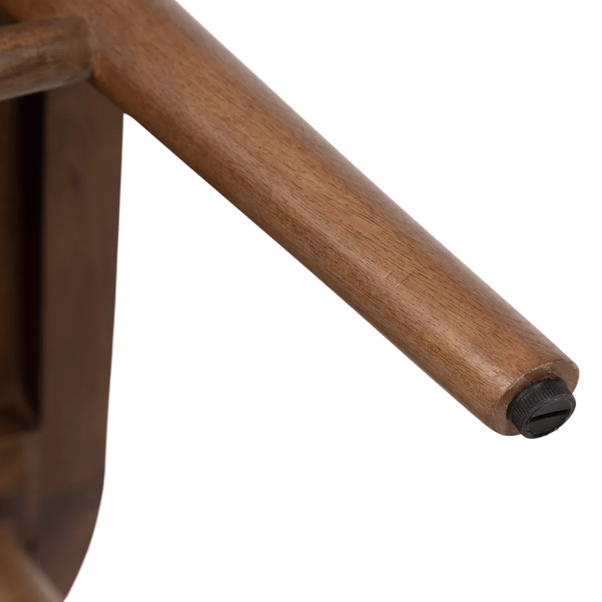 Oval coffee table with tapered legs – natural and brown Aesthetic craft