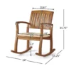 Outdoor rocking chairs with cushions set of 2 on patio Aesthetic craft