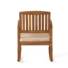 Outdoor rocking chairs with cushions set of 2 on patio Aesthetic craft