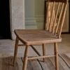 Windsor chair in pine wood, natural brown finish