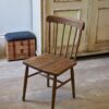Windsor chair in pine wood, natural brown finish
