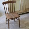 Windsor chair in pine wood, natural brown finish