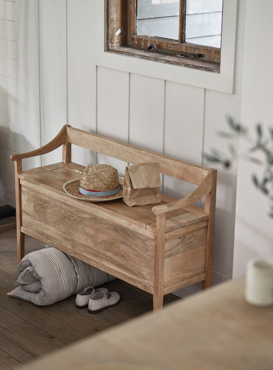 storage bench with seat and hidden storage in natural brown finish storage bench with seat and hidden storage in natural brown finish