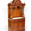 Large pooja mandir with drawers, designer hand-carved wooden temple for home