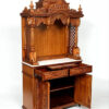Large pooja mandir with drawers, designer hand-carved wooden temple for home